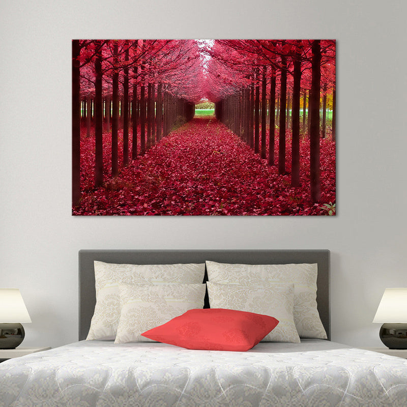 Red Forest Wall Art