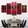 Red Forest Wall Art