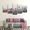 Red Poppy Field Pop Wall Art