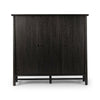 Renaud Charcoal Oak Veneer 3-Door Cabinet | ready to ship!