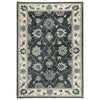 Ashton Charcoal/Ivory Hand-Knotted Rug