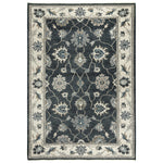 Ashton Charcoal/Ivory Hand-Knotted Rug