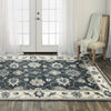 Ashton Charcoal/Ivory Hand-Knotted Rug