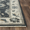 Ashton Charcoal/Ivory Hand-Knotted Rug