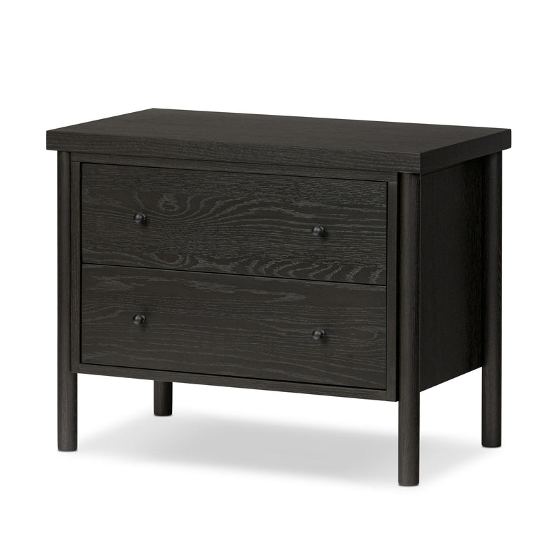 Roark Ebony Oak Veneer Nightstand | ready to ship!