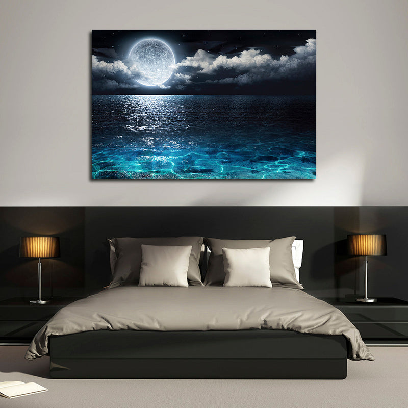 Romantic Full Moon Wall Art