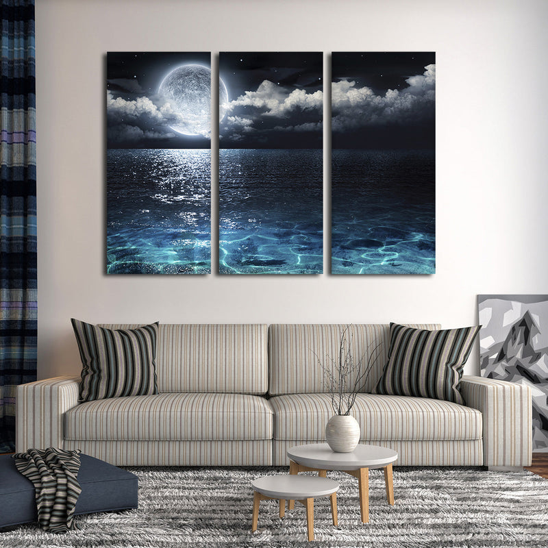 Romantic Full Moon Wall Art