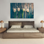 Pristine White Tulips Wall Art