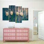 Pristine White Tulips Wall Art