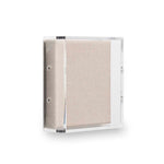 Modern Acrylic Shadowbox with Linen Canvas 2" Depth | UV Grade