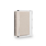 Modern Acrylic Shadowbox with Linen Canvas 2" Depth | UV Grade