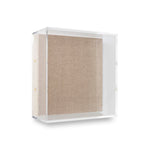 Modern Acrylic Shadowbox with Linen Canvas 3" Depth - UV Grade
