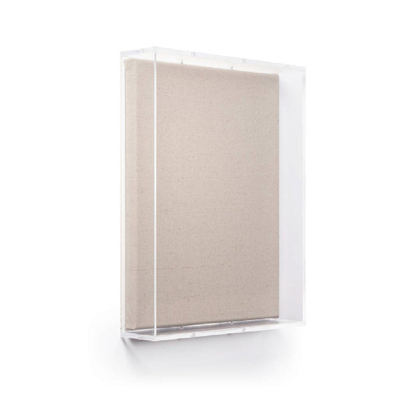 Modern Acrylic Shadowbox with Linen Canvas 3" Depth - UV Grade