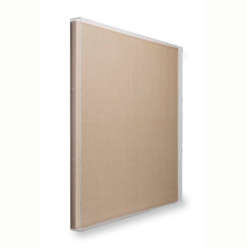 Modern Acrylic Shadowbox with Linen Canvas 2" Depth | UV Grade