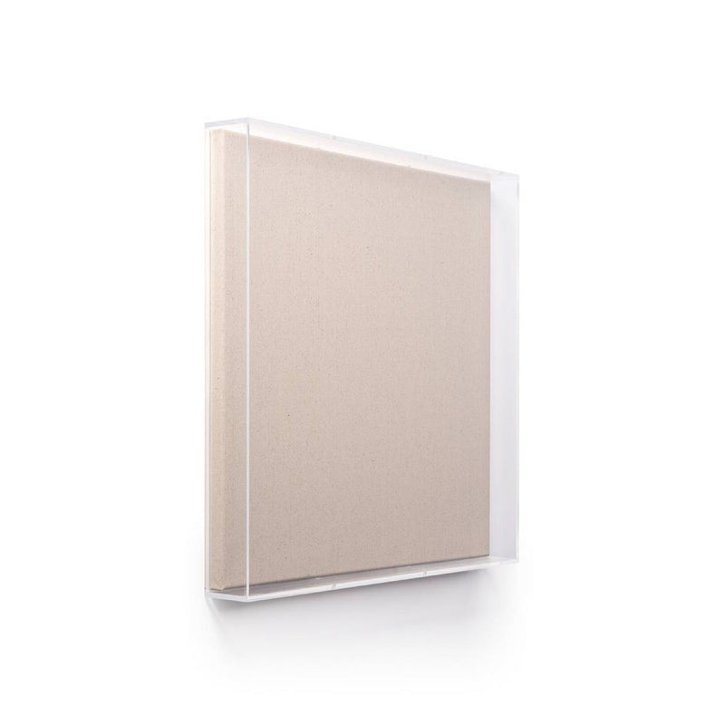 Modern Acrylic Shadowbox with Linen Canvas 3" Depth - UV Grade