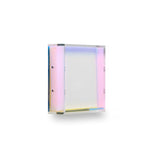 Rainbow Acrylic Shadowbox with White Canvas