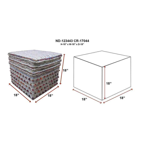 Kapelln Cream Pouf