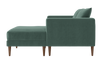 The Essential Loveseat Sectional in Recycled Velvet