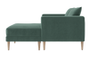 The Essential Loveseat Sectional in Recycled Velvet
