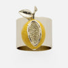 Lemon napkin rings, set of two