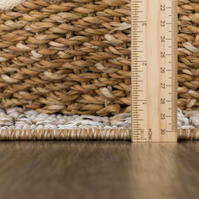 Nyla Bone & Tan Area Rug
