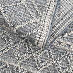 Diah Gray Blue & Bone Area Rug