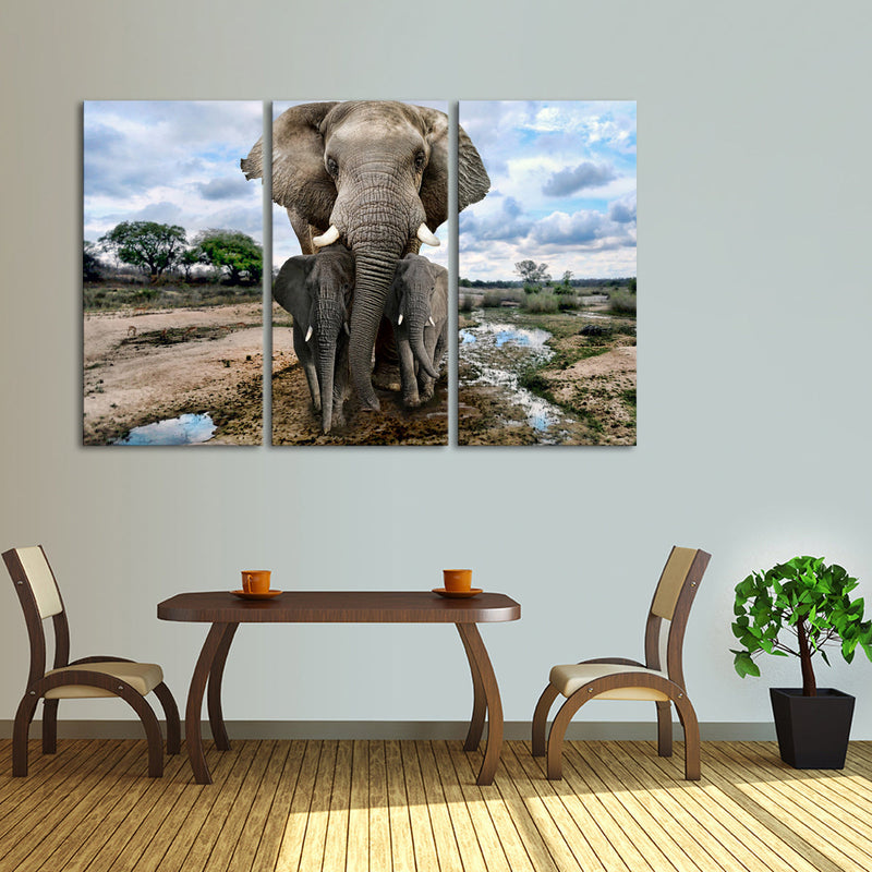 Safari Elephants Wall Art