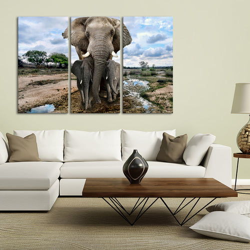 Safari Elephants Wall Art