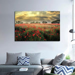 Scandinavian Poppy Field Wall Art