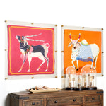 36x36" Floating Clear Acrylic Scarf Frame (Frame Size 40x40")