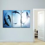 School Of Sharks Wall Art