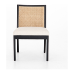 Antonia Cane Brushed Ebony Armless Dining Chair | ready to ship!