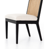Antonia Cane Brushed Ebony Armless Dining Chair | ready to ship!