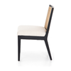 Antonia Cane Brushed Ebony Armless Dining Chair | ready to ship!