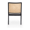 Antonia Cane Brushed Ebony Armless Dining Chair | ready to ship!