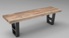 Maxwell 60" Acacia Dining Bench - Natural + Smoke