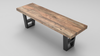 Maxwell 60" Acacia Dining Bench - Natural + Smoke