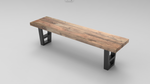 Maxwell 72" Acacia Dining Bench - Natural + Smoke