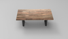 Maxwell Acacia 84" Dining Table - Natural + Smoke