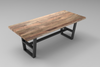 Maxwell Acacia 96" Dining Table - Natural + Smoke