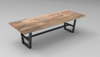 Maxwell Acacia 108" Dining Table - Natural + Smoke