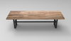 Maxwell Acacia 120" Dining Table - Natural + Smoke