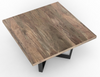 Maxwell Acacia 54" Square Dining Table - Natural + Smoke