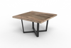 Maxwell Acacia 54" Square Dining Table - Natural + Smoke