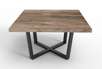 Maxwell Acacia 54" Square Dining Table - Natural + Smoke