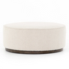 Sinclair Large Round Ottoman - Knoll Natural | ready to ship!