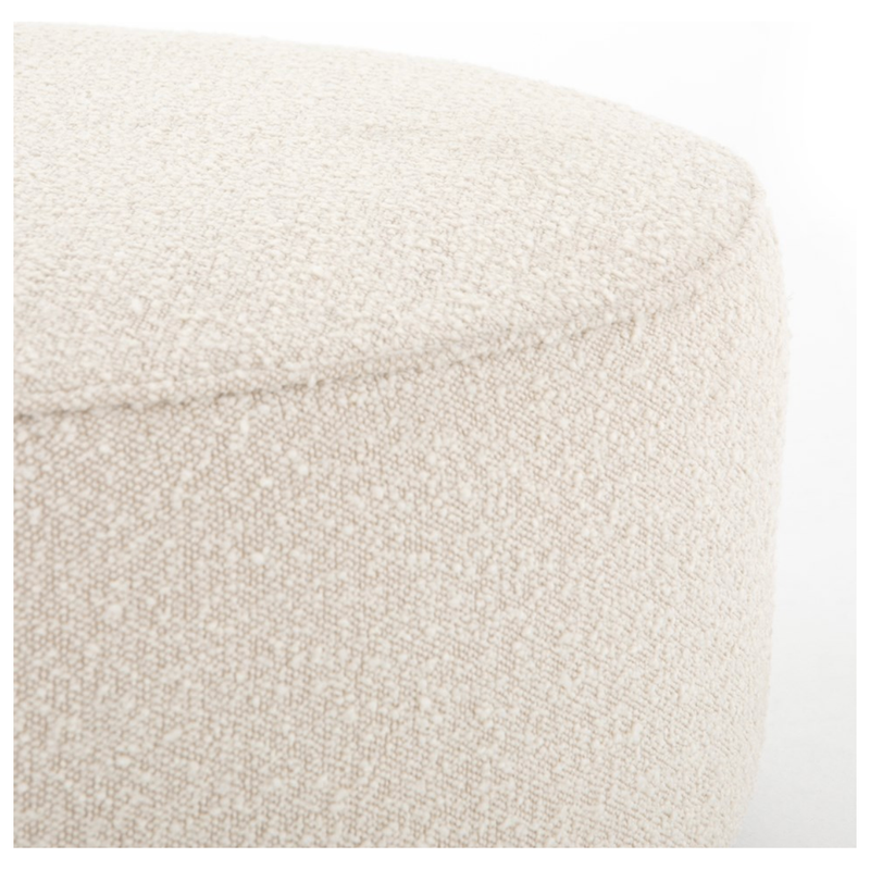 Sinclair Large Round Ottoman - Knoll Natural | ready to ship!