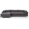 Grammercy 2-Piece Chaise Sectional - Bennett Charcoal