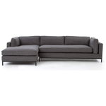 Grammercy 2-Piece Chaise Sectional - Bennett Charcoal