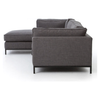 Grammercy 2-Piece Chaise Sectional - Bennett Charcoal